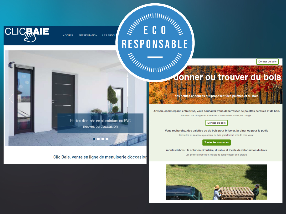 Clic baie et Montasdebois.fr, des initiatives d'économie durable au service du batiment
