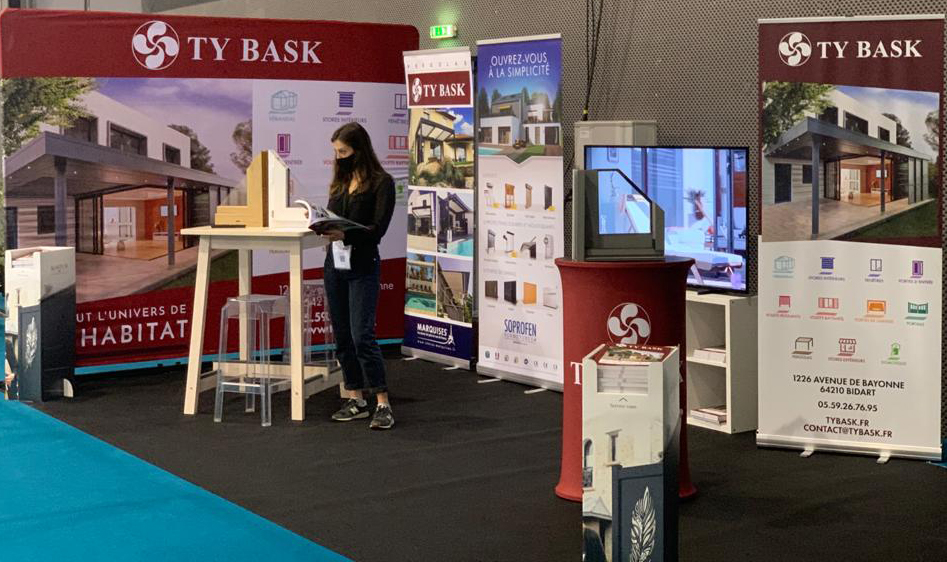 Stand Ty Bask sur le Salon Habitat Immobilier à la Halle d'Iraty de Biarritz du 2 au 4 octobre 2020